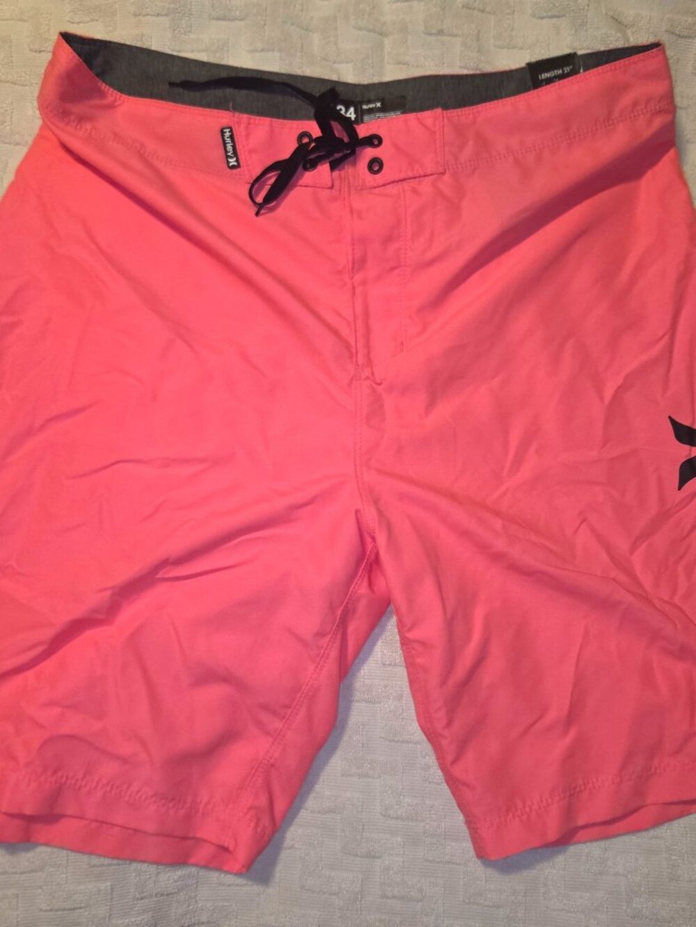 Hurley pink board shorts mens 34 brand new with tags